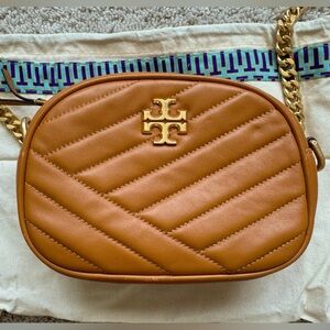 Tory Burch rich tan crossbody purse